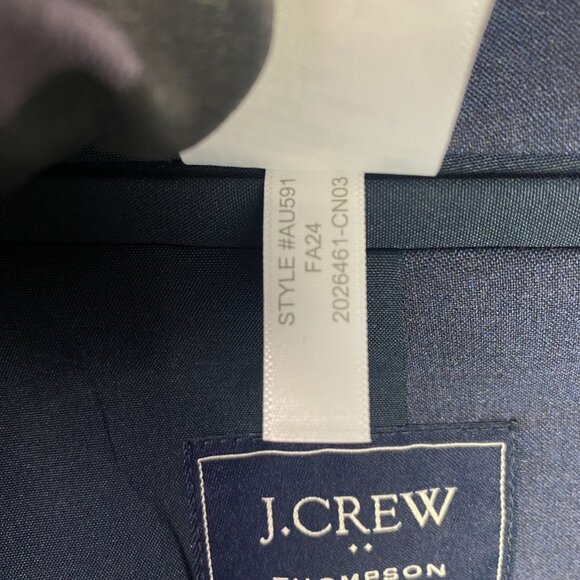 NWOT J. CREW Thompson Performance Suit Jacket Blazer Sport Coat Men's 38R Blue - Picture 7 of 15
